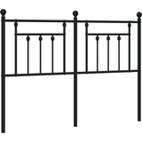  Kovinsko posteljno vzglavje črno 140 cm | Shoptok.si