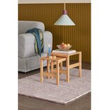 Hübsch Stranske mizice v kompletu 2 ks v hrastovem dekorju 40x40 cm Puzzle – | Shoptok.si