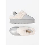Shelvt Silver snow boots with fur and platform | Shoptok.si