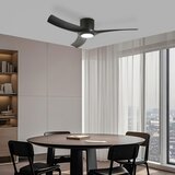  ZEVENTI - LED plafonski ventilator ORBITO LED/24W/230V Wi-Fi Tuya crni + daljinski upravljač | Eponuda.com