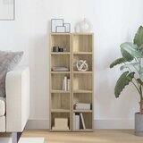  Ormarići za CD-ove 2 kom boja hrasta 21x16x93,5 cm od iverice | Eponuda.com
