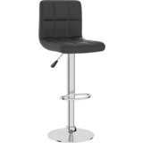 Furnova Barski stolček črno umetno usnje, (21948835) | Shoptok.si
