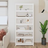 Ormarić za knjige bijeli 80x35x183 cm od masivne borovine | shoptok.hr