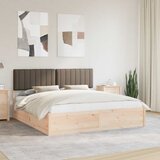  Krevetni okvir s tapiciranim uzglavljem Sivo-smeđa 180 x 200 cm | shoptok.hr