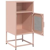 vidaXL Nočna omarica Pink 36x39x78 cm Hladno valjano jeklo | Shoptok.si