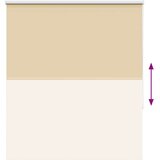 Rolo zavjesa Blackout Bež 130x130 cm Širina tkanine 126 6 cm | shoptok.hr