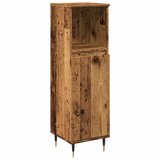 Maison Chic Kopalniška omarica - Kopalniški kabinet starinski les 30x30x100 cm inženirski les, (21794999) | Shoptok.si