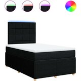  Krevet box spring s madracem crni 120 x 190 cm od tkanine | shoptok.hr