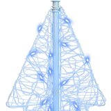 vidaXL Božično drevo med 100 LED Modra 120 cm Akril | Shoptok.si