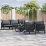 vidaXL Sjedeća garnitura za vrt 6 pcs Antracit 70 x 70.5 x 31.5 cm Cijene