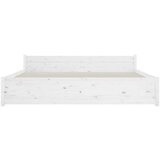  Posteljni okvir bel iz trdnega lesa 200x200 cm, (20643514) | Shoptok.si