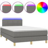  The Living Store Box spring postelja z vzmetnico LED temno siva 120x190 cm blago - Box Spring Postelja, (21498160) | Shoptok.si
