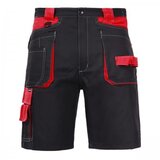 Lahti Pro delovne kratke hlače L4070404, bombaž, XL, črna/rdeča | Shoptok.si