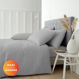 Catherine Lansfield Siva flanelska posteljina za bračni krevet/za produženi krevet 230x220 cm Brushed – | shoptok.hr