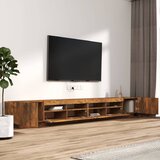  3-dijelni set TV ormarića LED boja dimljenog hrasta drveni | Shoptok.si