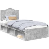  Okvir za krevet s uzglavljem Betonska siva 75 x 190 cm | shoptok.hr