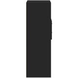  Visoka komoda crna 30 x 42,5 x 124 cm od konstruiranog drva | shoptok.hr