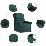  Električni naslonjač od tkanine tamnozeleni | shoptok.hr