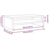 Stalak za monitor boja hrasta 42 x 24 x 13 cm konstruirano drvo | Eponuda.ba