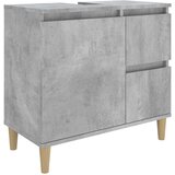 Maison Chic Kopalniška omarica - Kopalniški kabinet betonsko siva 65x33x60 cm inženirski les, (21794412) Cene