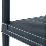  Stalak za pohranu crni 125 kg 60 x 30 x 180 cm plastični | shoptok.hr