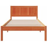  Krevetna konstrukcija Smeđa 75 x 190 cm Čvrsto borovo drvo | shoptok.hr