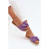 Boto Womens Platform Sandals With Weaving And Bow Purple Alpireda | Shoptok.si