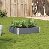 Maison Chic Vrtno korito - Greda - Cvetlični Lonec sivo 80x60 cm trdna borovina, (21788589) | Shoptok.si