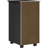  Mobilni ormar Crna 34 x 39 x 65,5 cm Čvrsto borovo drvo | shoptok.hr