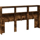 Ormarić za uzglavlje LED boja dimljenog hrasta 180x17x102 cm | Eponuda.ba