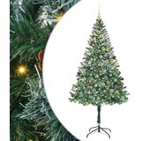 vidaXL Umestno božično drevo med 300 LED Zelena 180 cm PVC in Jeklo | Shoptok.si