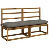  Jastučići za klupe VIANEN 2 kom. 100% poliester Siva - Siva 160 x 40 x 12 cm | shoptok.hr