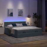 vidaXL Okvir kreveta s madracima tamnosivi 160x200cm baršunasti Cijene