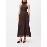 Reserved Plisirana mini haljina - tamnosmeđe | shoptok.hr
