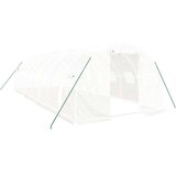  Rastlinjak z jeklenim okvirjem bel 24 m² 8x3x2 m | Shoptok.si
