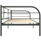  Okvir za dnevni ležaj sivi metalni 90 x 200 cm | shoptok.hr