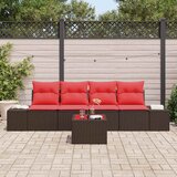  Set sofe 5 kom. Smeđa poliratan 55 x 55 x 37 cm | Shoptok.si