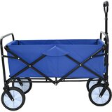  Sklopiva ručna kolica Plava 94 x 53 x 99 cm Oxford tkanina | Eponuda.com