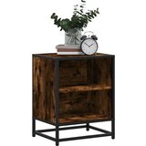  Noćni ormarići 2 kom Dimljeni hrast Konstruirano drvo i metal | shoptok.hr
