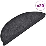 vidaXL Podloge za stopnice 20 kosov antracitna 56x17x3 cm | Shoptok.si