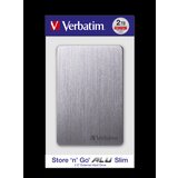 Verbatim Externi hard disk Store'n'Go Alu slim 2.5" (6,35Cm) 2TB USB 3.2 GEN1 sivi | shoptok.hr
