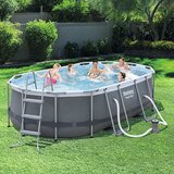 Bestway Ovalni porodični bazen Power Steel 427x250x100 cm sa pumpom i merdevinama | ePonuda.com
