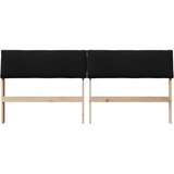 vidaXL tapecirano vzglavje črna 200 cm masivno borovo les | Shoptok.si