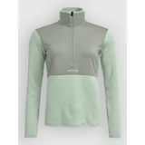 Light Zip Neck Fleece Jacket green acid