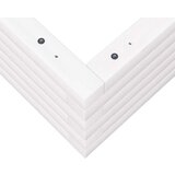  Vrtno cvetlično korito belo 70x70x23 cm trdna borovina | Shoptok.si