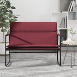  Klupa crvena boja vina 100x64x80 cm od tkanine | shoptok.hr