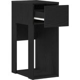 vidaXL Računalniški stolp s predalom črn 30x44x74 cm | Shoptok.si