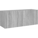  Zidni TV ormarić s LED svjetlima siva boja hrasta 100x35x41 cm | Eponuda.ba