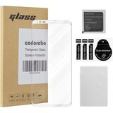 Cadorabo Oklepni film Full Screar, združljiv s Samsungom - zaščitnim filmom v prozornem z belim - kaljenim zaščitnim steklom v 9H trdoti s 3D dotikom, (20604169) Cene