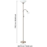 Eglo Up 2 stojeća lampa/1+1 h1780 nikl-mat | shoptok.hr